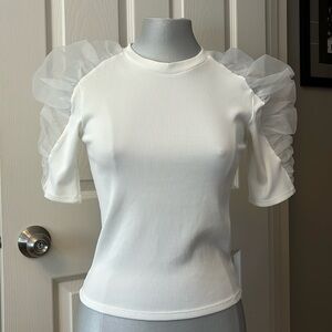 New Zara ruffle sleeve blouse